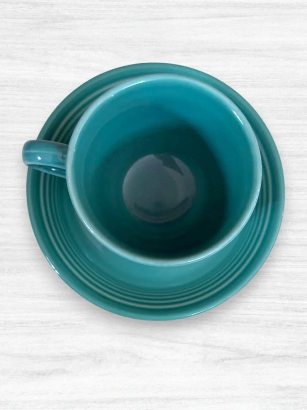 Fiesta Turquoise Cup & Saucer Set Fiestaware Homer Laughlin
